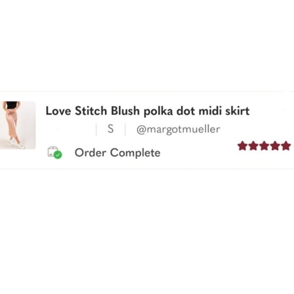 Love Stitch Blush dotted Jacquard mini skirt - Picture 6 of 6